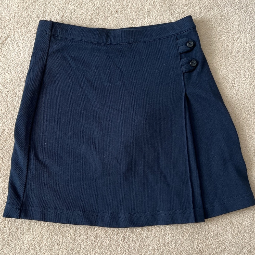 Lands’ End Girls Navy Skirt